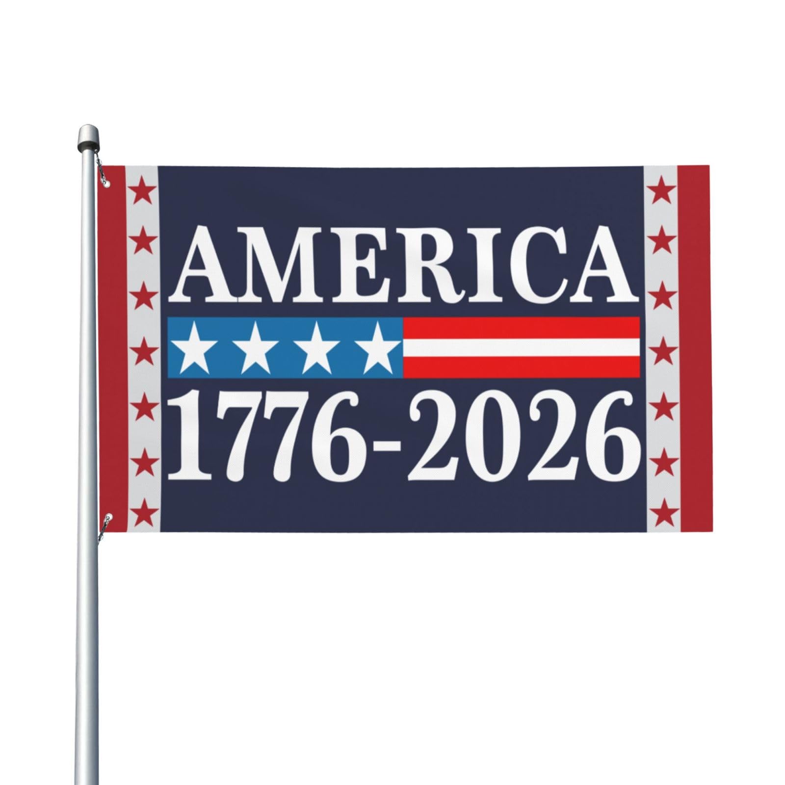 Cutehat 250th Birthday Flag 3x5 1776 2026 250 Years Anniversary Flag Sign 4th of July Banner Tapestry For Room Yard Sign Decor No Flagpole