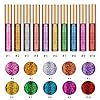 Ownest 10 Colors Liquid Glitter Eyeliner, Metallic Shimmer Glitter Eyeshadow, Long Lasting Waterproof Shimmer Sparkling Eyeliner Eye Shadow-10pcs
