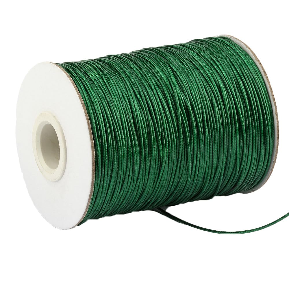 1 rollo de cuerda de cera para pulseras, 1 rollo, cordón de algodón encerado, multicolor, elástico, cuerda de nailon, 4 mm x 40 m, cordón de cera, cuerda de nudos, banda de goma para manualidades,