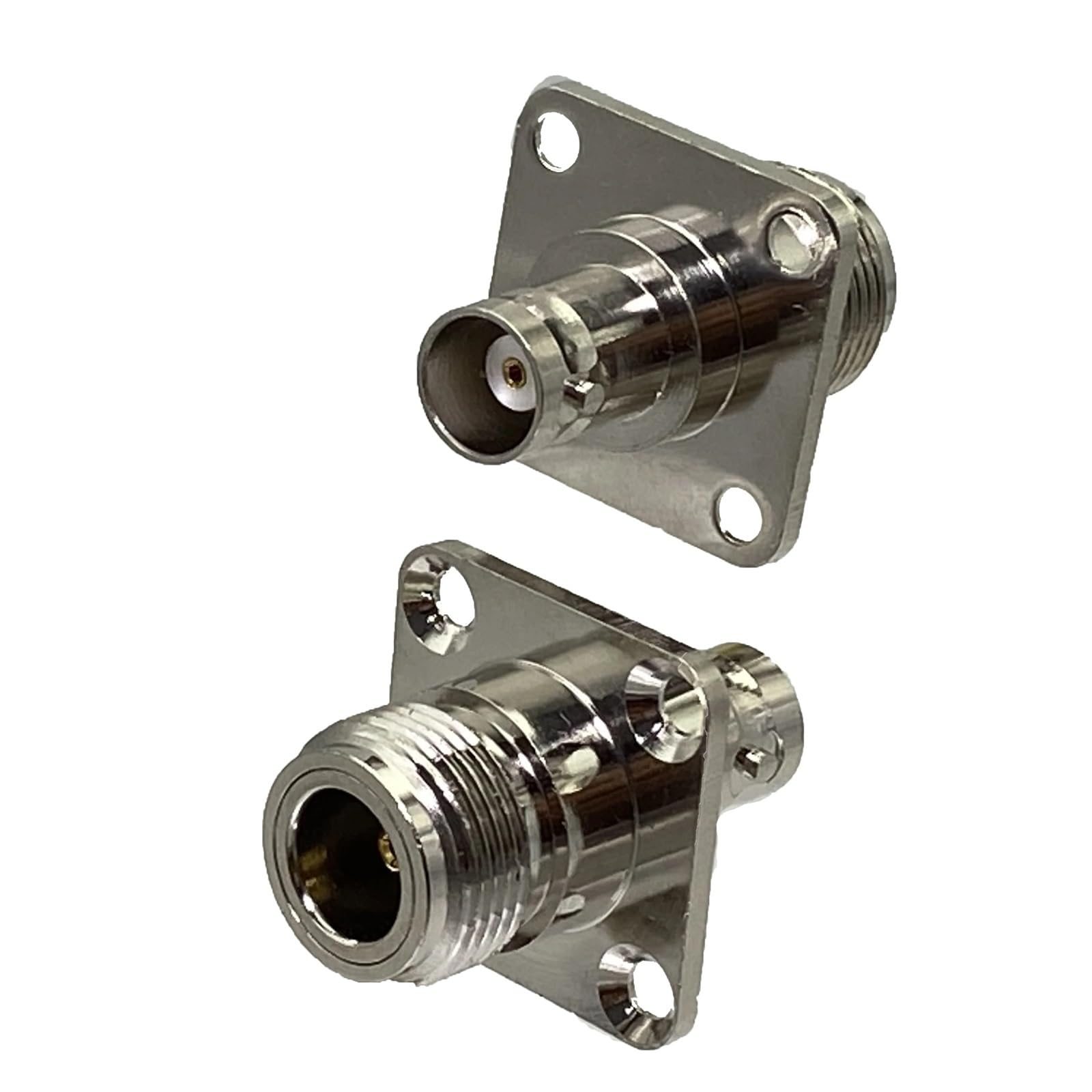 Adapter N męski/żeński na BNC męski/żeński Adapter koncentryczny Złącze konwertera anteny Złącze do radia Walkie-talkie (N Jack to BNC Jack F)