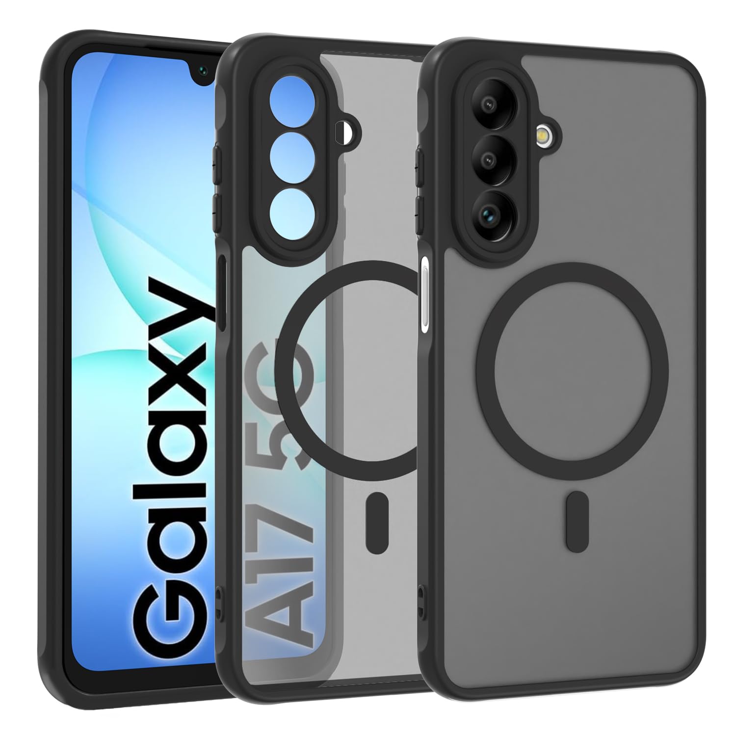 ZYIMOU für Samsung Galaxy A14 5G / 4G Hülle Kompatibel mit Magnet, Handyhülle Magnetisch für Samsung Galaxy A14 5G / 4G kameraschutz Rückseite Dünn Stoßfest Schutzhülle