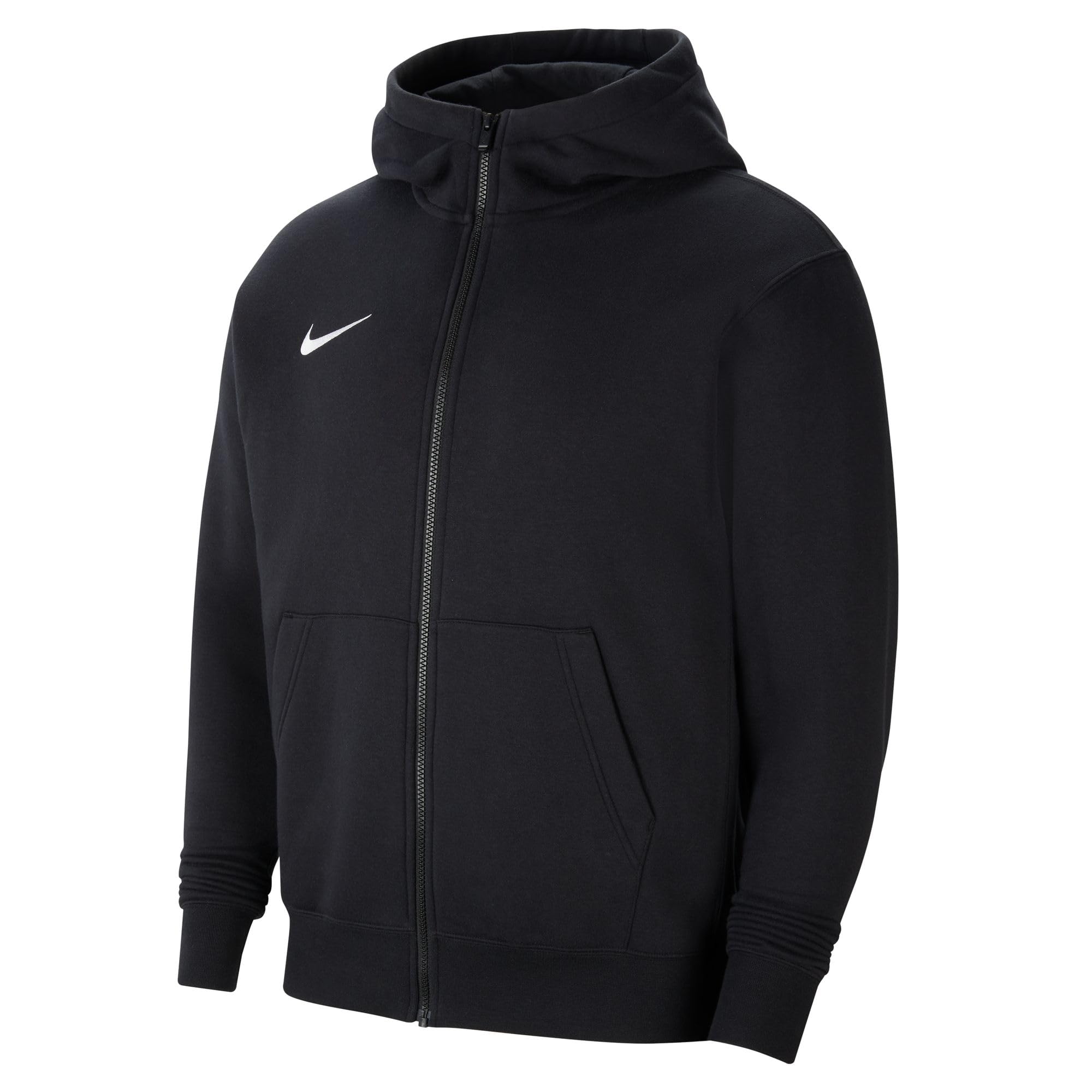 NIKE Kid Y Nk Flc Park20 Fz Hoodie Sweatshirt, Black/White, S EU