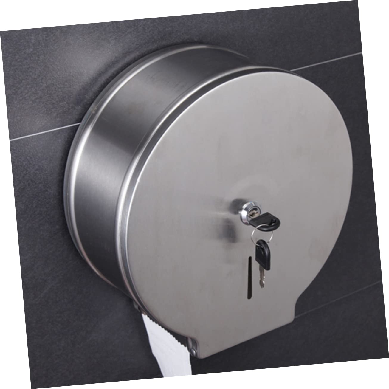1pezzi Portarotolo Da Parete Per Bagno Design Rotondo Per Carta Igienica Aspetto Moderno e Semplice Adatto Mobili e Piastrelle Antiruggine e Facile Da Installare