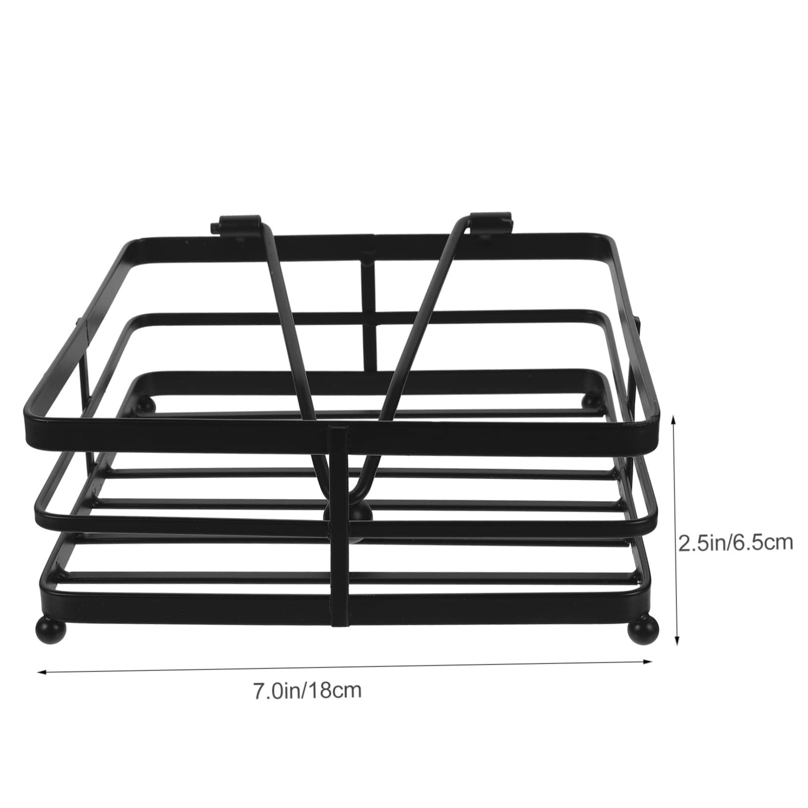 Cabilock Portatovaglioli Da Tavolo Triangolare In Ferro - Design Minimalista Per Ufficio, Casa E Feste - Dimensioni 17x11x5,2 Cm