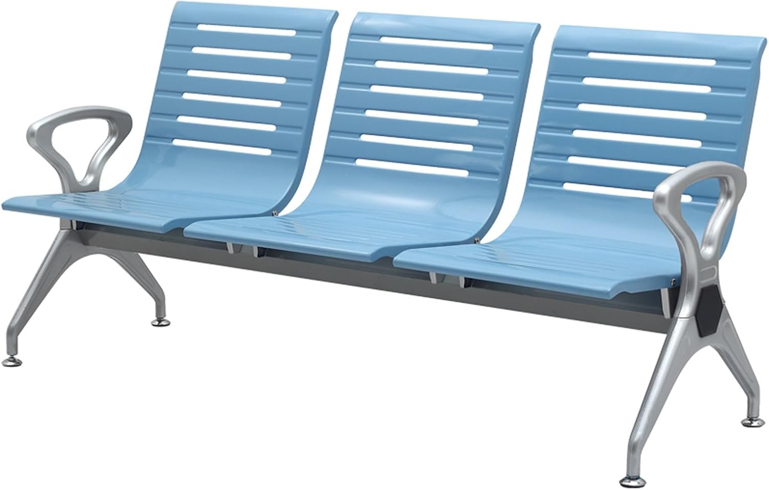 Comfortable Waiting Room Bench for 1-3 People with Backrest & Armrests Reception Chairs for Airports Hospitals Lounges & Banks-Stylish Seating Solution