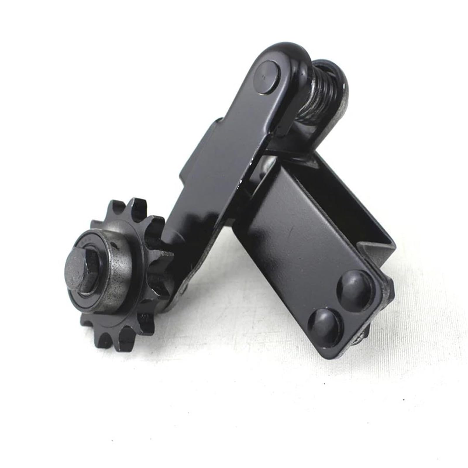 Tendicatena Automatico con Ruota Dentata in Acciaio per Motocicletta, Guida Catena Antiscivolo, Regolatore Catena A Rulli con Bullone, Forcella Quadrata