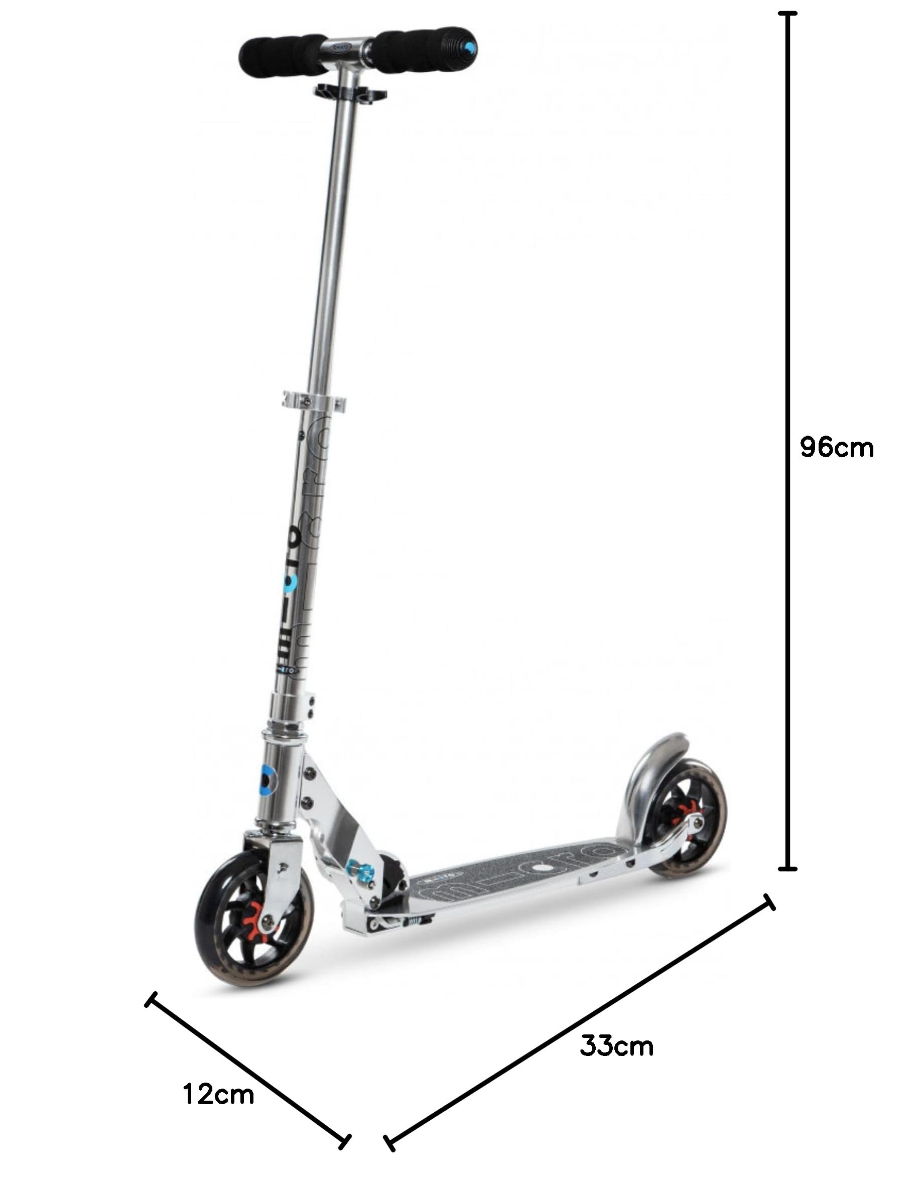 Micro | Speed+ | Trottinette Citadine | Adulte/Ados | Pliable & Légère | Planche Extra Large | 12+ Ans