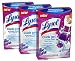 Lysol Click Gel Automatic Toilet Bowl Cleaner, Lavender Fields Scent, 4 Disposable Applicators (Pack of 3)