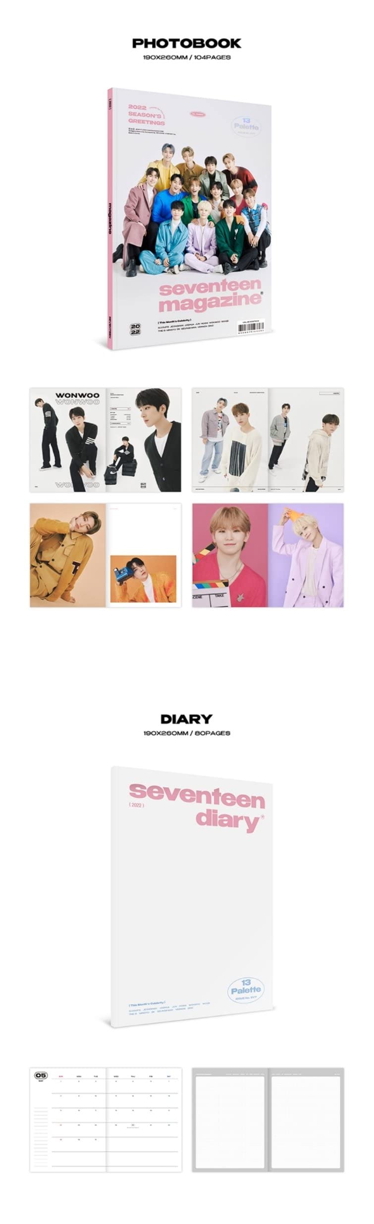 SEVENTEEN - 2022 SEASON'S GREETINGS Outfit of the day+Extra