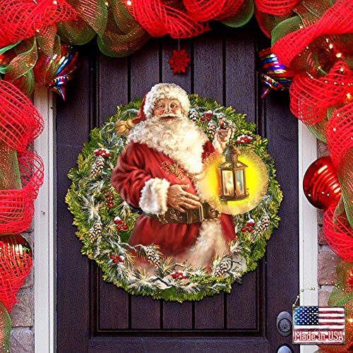 Enchanted Christmas Santa Wall and Door Hanger Art by Dona Gelsinger 8461051H-1003 - Designocracy