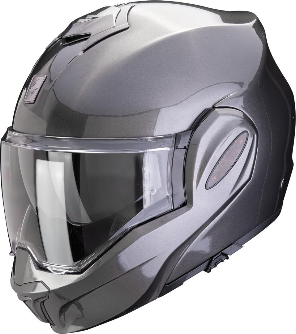 Casque Scorpion Exo-Tech Evo Pro Solid contre la buée et le vent en moto - 2