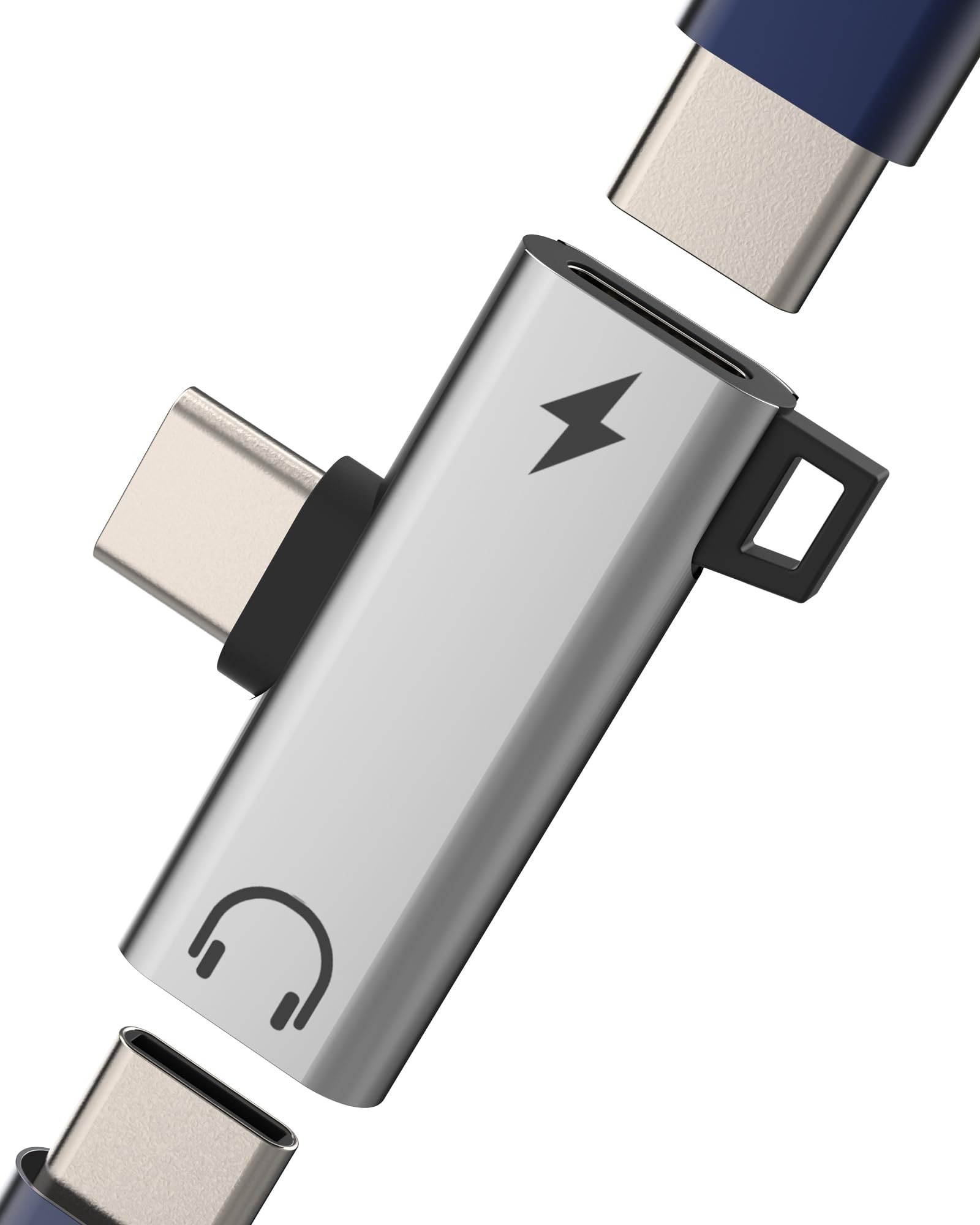 Certificato MFi] Adattatore USB-C e Lightning a HDMI per iPhone 17/16/15 per televisore/proiettore, convertitore AV digitale 4K a 60Hz Adattatore da iPad a TV, Apple Lightning a HDMI per iPad/MacBook