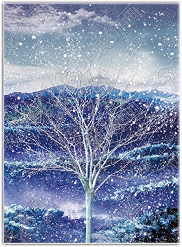 Four Seasons Tree 3D Poster Wall Art Decor Framed Print | 12X16 Inches | Beautiful Nature Scene Of Changing Spring Colors Lenticular Posters & Pictures #TOP5