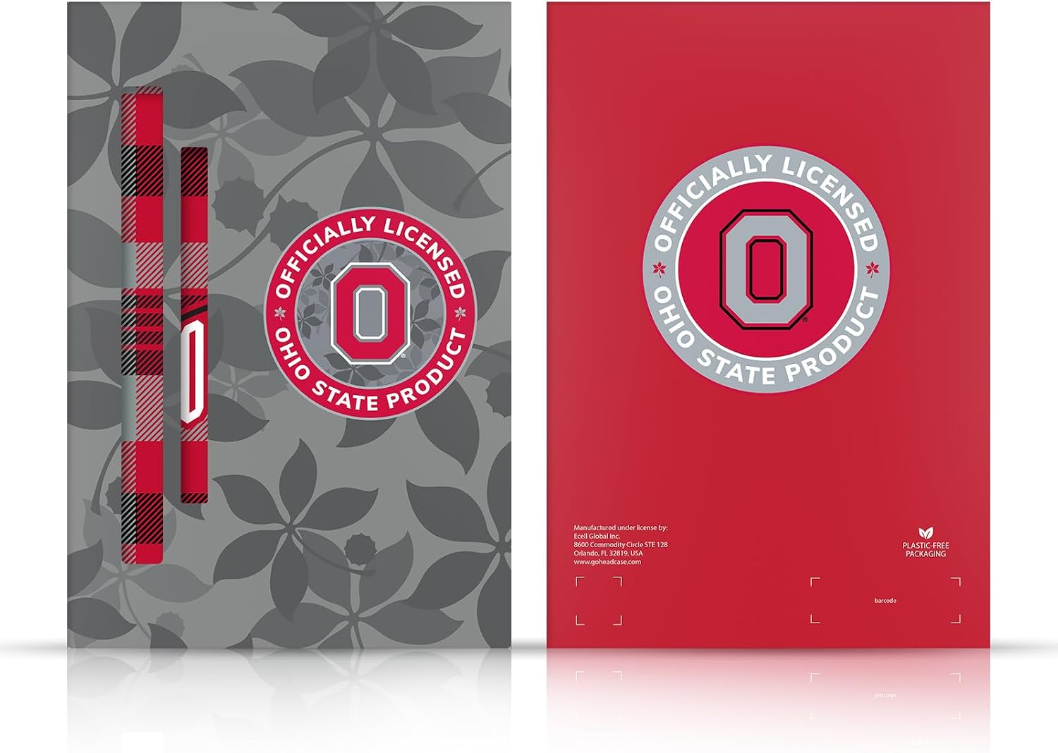 Head Case Designs Officially Licensed Ohio State University Mascot Oversized Football Graphics Leather Wallet Case Compatible with Amazon Fire Max 11 2023