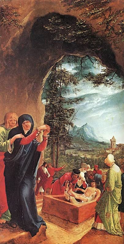 Affiche la mise au tombeau d'Albrecht Altdorfer art portrait émotion visuelle