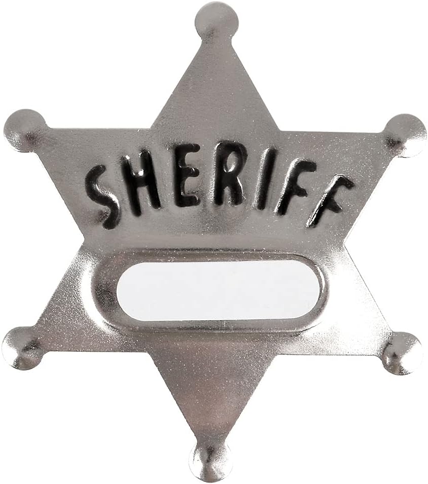 Rhode Island Novelty Metal Sheriff Badge - 12 Badges Per Order Birthday Party Favor Western Cowboy Theme : Clothing, Shoes & Jewelry