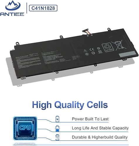 Miniatura 4 de ANTIEE C41N1828 - Batería para portátil ASUS ROG Zephyrus S GX531 GX531G GX531GW GX531GV GX531GWR GX531GX GX531GXR GX531GX-XB76 Series