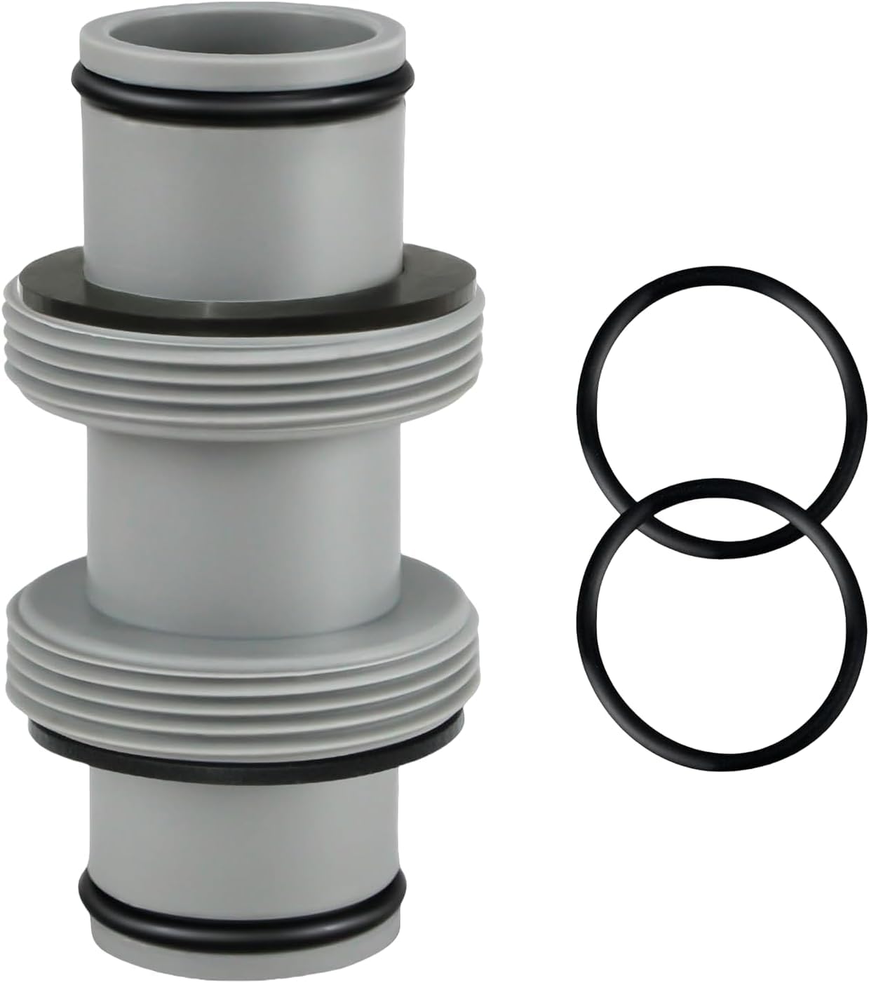 Connecteur de tuyau de rechange pour pompe de filtre de piscine de 3,8 cm à 3,8 cm - 2 interfaces de 3,8 cm à 3,8 cm