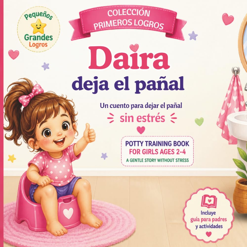 Daira deja el pañal: Un cuento para dejar el pañal sin estrés / Potty Training Book for Grils Ages 2-4 / Incluye guía para padres y actividades