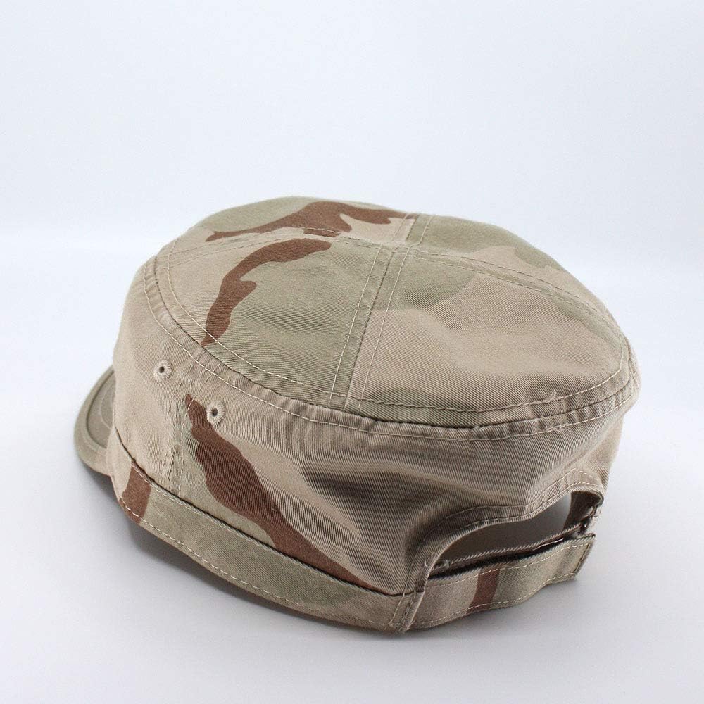 The Vintage Year Washed Cadet Cotton Twill Adjustable Military Radar Caps - Image 4
