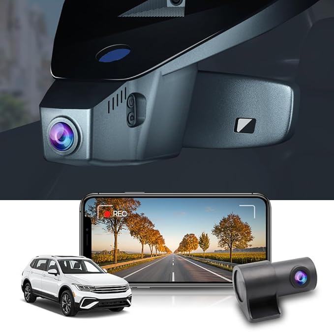 Fitcamx 4K Dash Cam for Volkswagen Tiguan (HD2-6179)