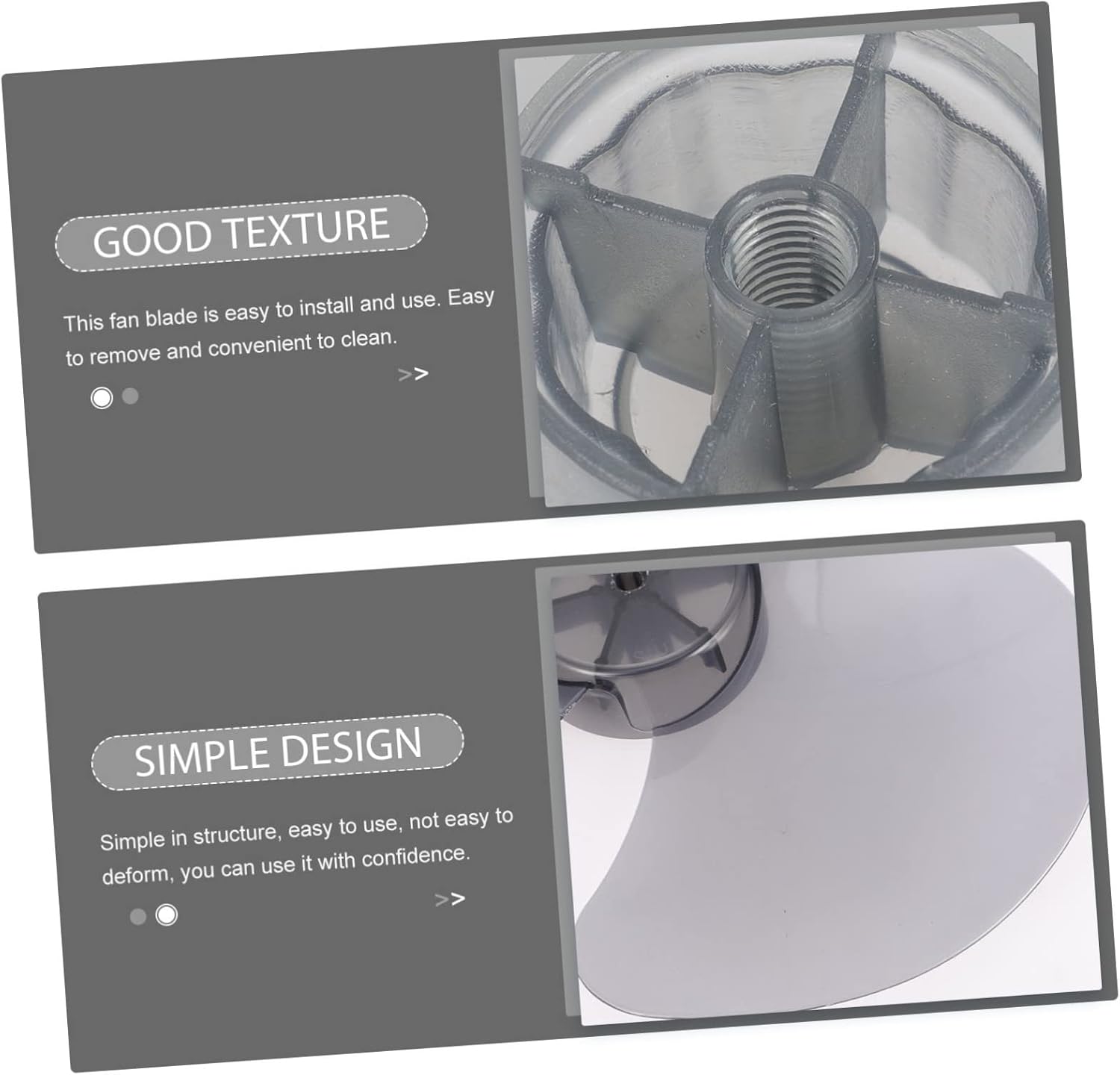 Plastic Fan Replacement Part Leaves for Standing Pedestal and Table Fans Compatible with Household Fan Models Plastic Material Easy Installation