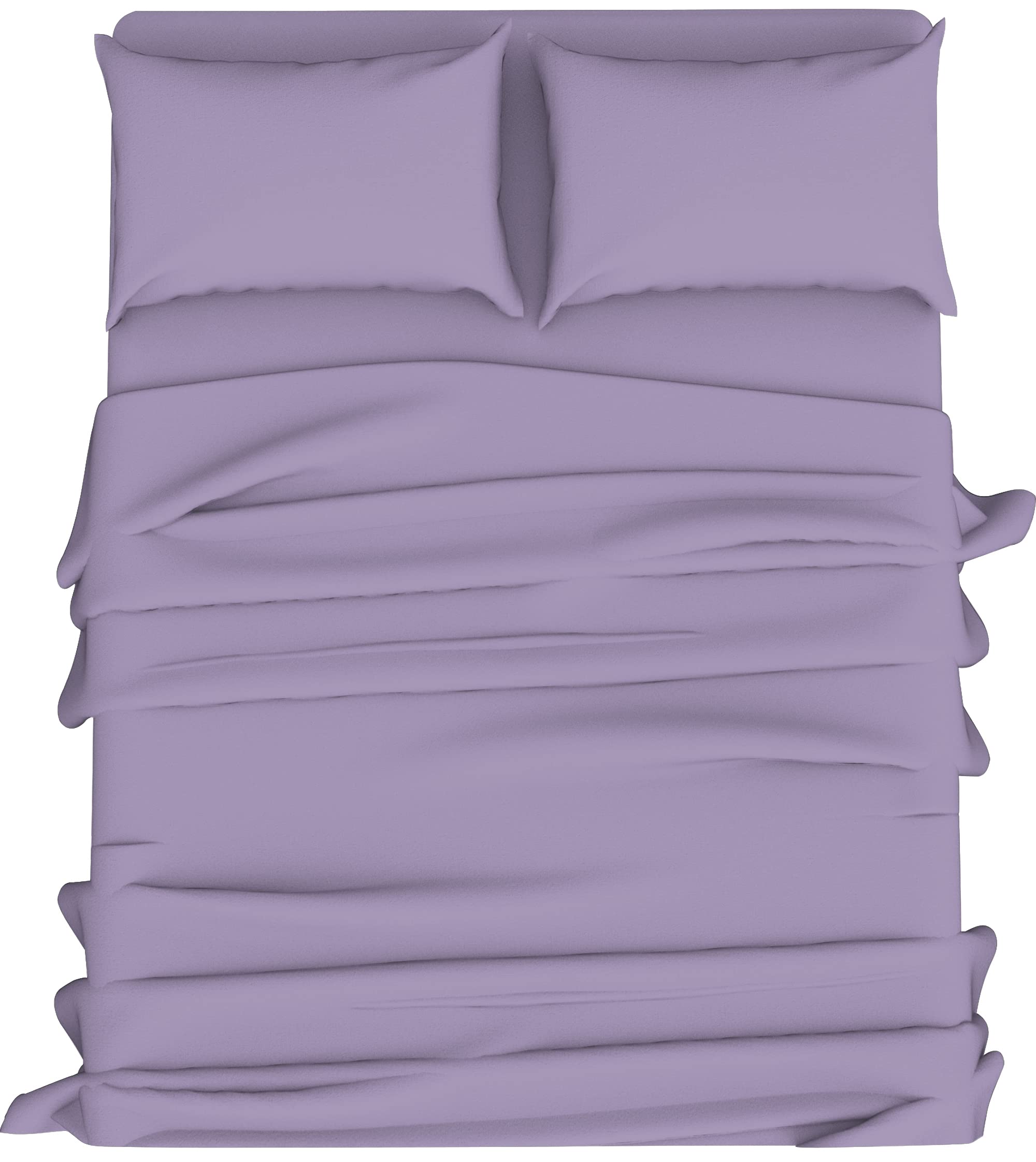 Home Ace Lilac Extra Deep Non Iron Super King Size Fitted Sheets Polycotton Fitted Bed Sheets, Poly Cotton Deep Super Kingsize Bed Sheet Fitted, 16”/40Cm Super King Size Fitted Sheet