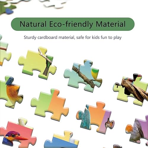 Miniatura 3 de Rompecabezas de 300 piezas para adultos, adolescentes y niños, idea de regalo feliz para la familia, pájaros de animales