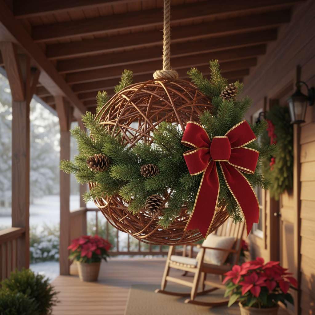 BOGATECO Dekokugel 50 cm | Weidenkugel in 4 Größen | Weidenball Gartenkugel Deko-Kugel für Garten, Balkon und Terrasse