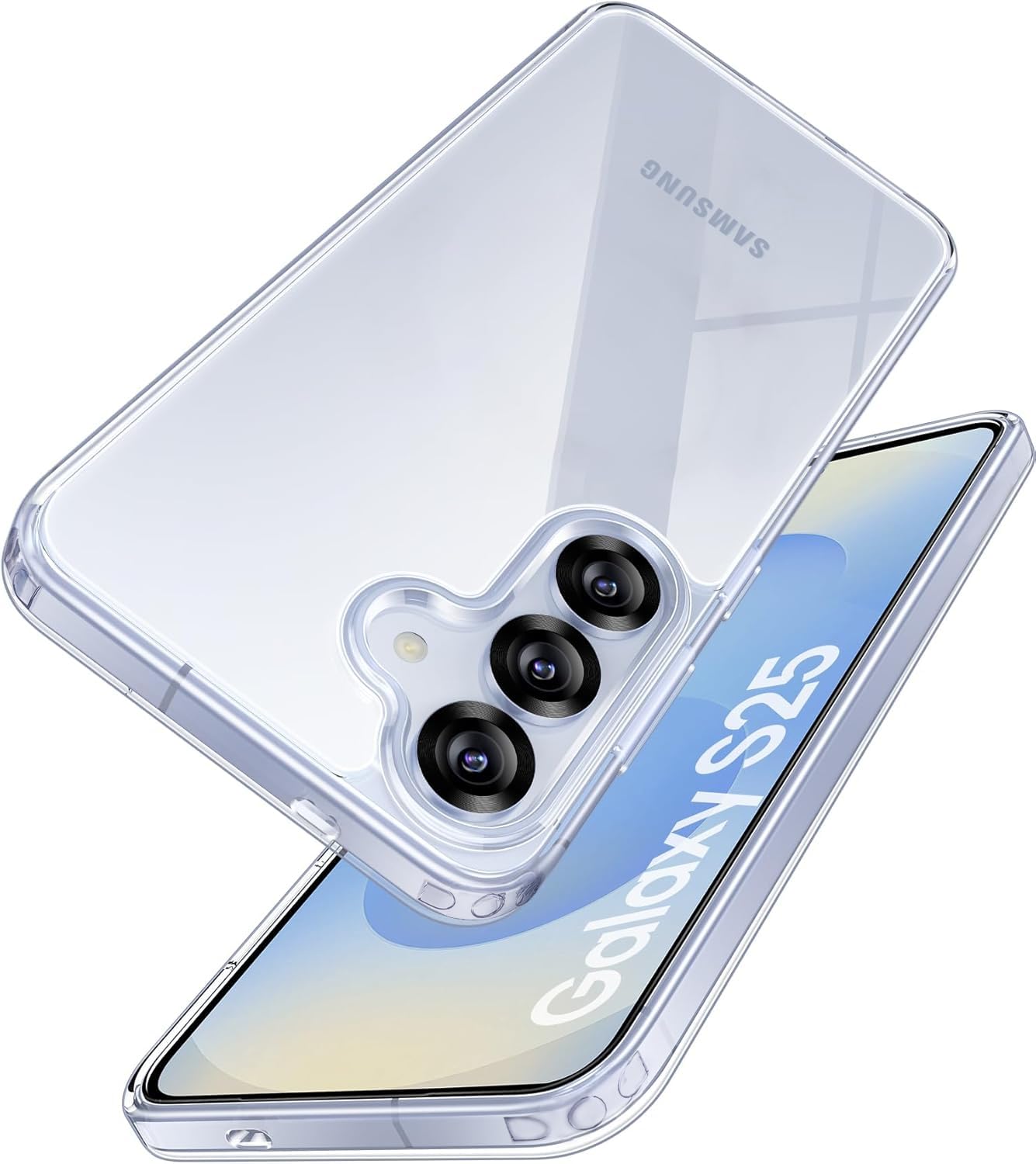 Amazon | 【DIFAYA】For Galaxy S25 ケース クリア TPU+PC 黄ばみ