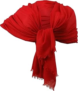 Elegante Sciarpa Cashmere Scialle Foulard 190 x 100 cm Grande Coprispalle Stola Cerimonia da Donna
