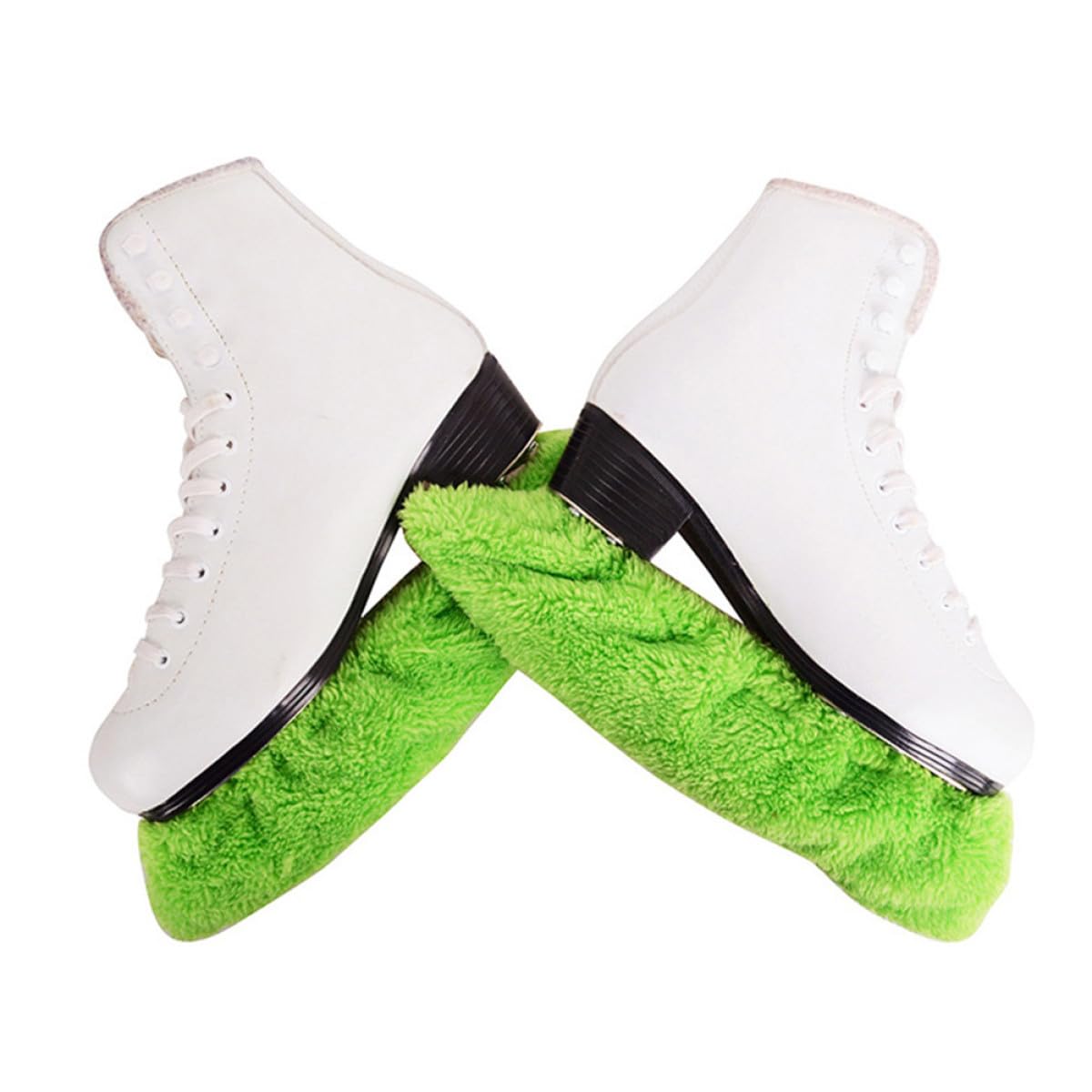 YARNOW 6paires Housses Éponge Absorbantes pour Lames De Patin à Glace Élastique Peluche pour Patinage Artistique Et Hockey