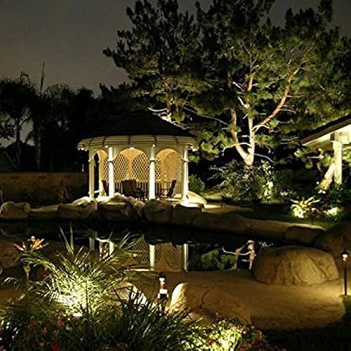 Miniatura 7 de Youngine Lámparas LED de 12 V para exteriores, para jardín, patio, pared, camino, iluminación decorativa con soporte de pinchos, paquete de 2
