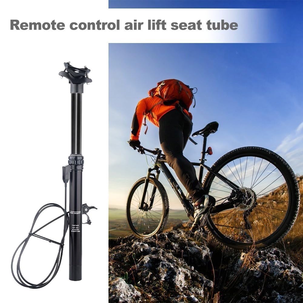 Tija de sillín hidráulica de 27,2 x 440 mm, con gotero remoto para bicicleta, altura ajustable, tubo hidráulico para bicicleta de montaña