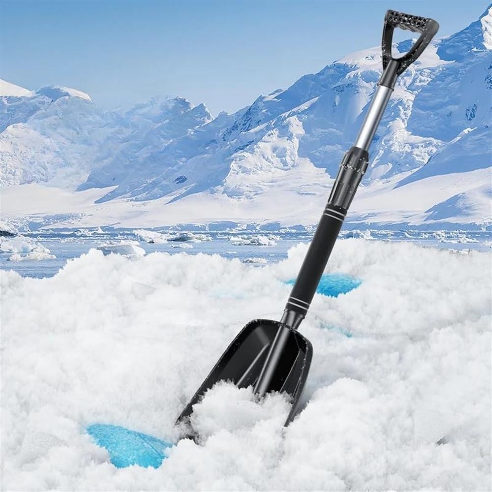 Rascador de hielo para coche Juego De Pala De Nieve Para Coche Pala Quitanieves De Invierno Con Instalación Desmontable Pala Quitanieves De Empuje Engrosada Y Agrandada Rascadores de hielo para coche