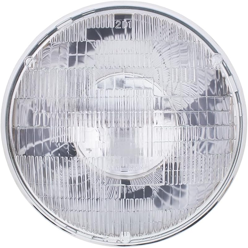 Farol de milha selado United Pacific 7" com lente de vidro, luz alta e baixa, 12 V, 60/50 W – 1 unidade