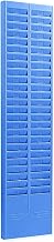 Wall-Mountable Card Holder with Number Labels - Easy Install Plastic Organizer for Warehouse, Factory & Workshop – Durable Storage Solution for Efficient Inventory Management,Blue,50-Pocket Slots