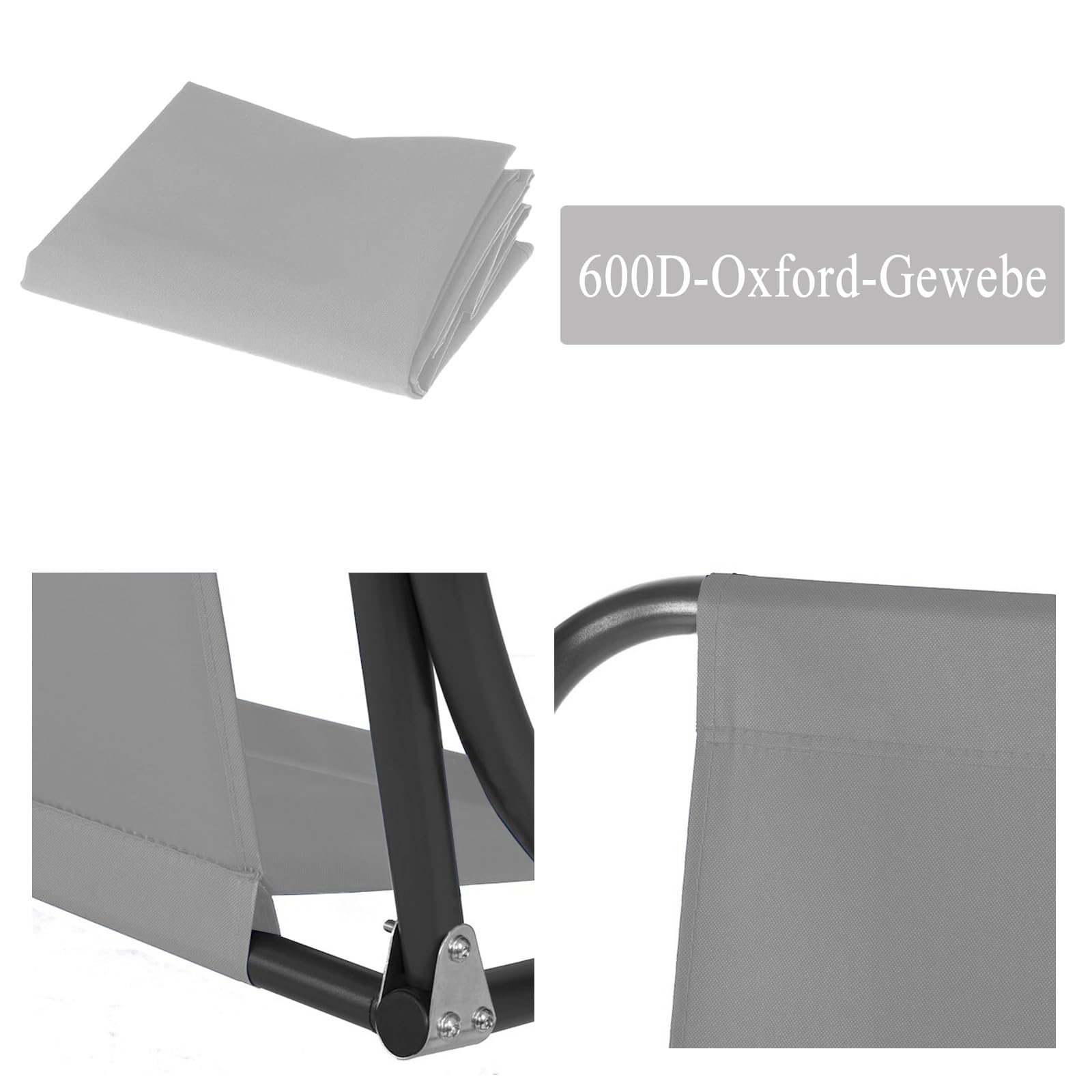 Coprisedile di Ricambio per Dondolo da Giardino,Coprisedili per Altalena da Giardino,Impermeabile 600D Oxford Tessuto Dondolo da Giardino Coprisedile,Resistente (148 * 52 * 52cm,Grau)
