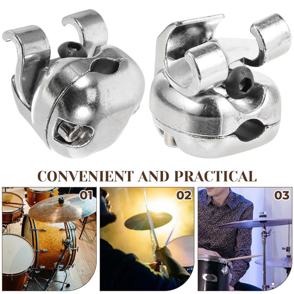 Soporte para tambor con brazo para platillos de metal, accesorio para tubo, abrazadera de barra de instrumentos, fácil de instalar