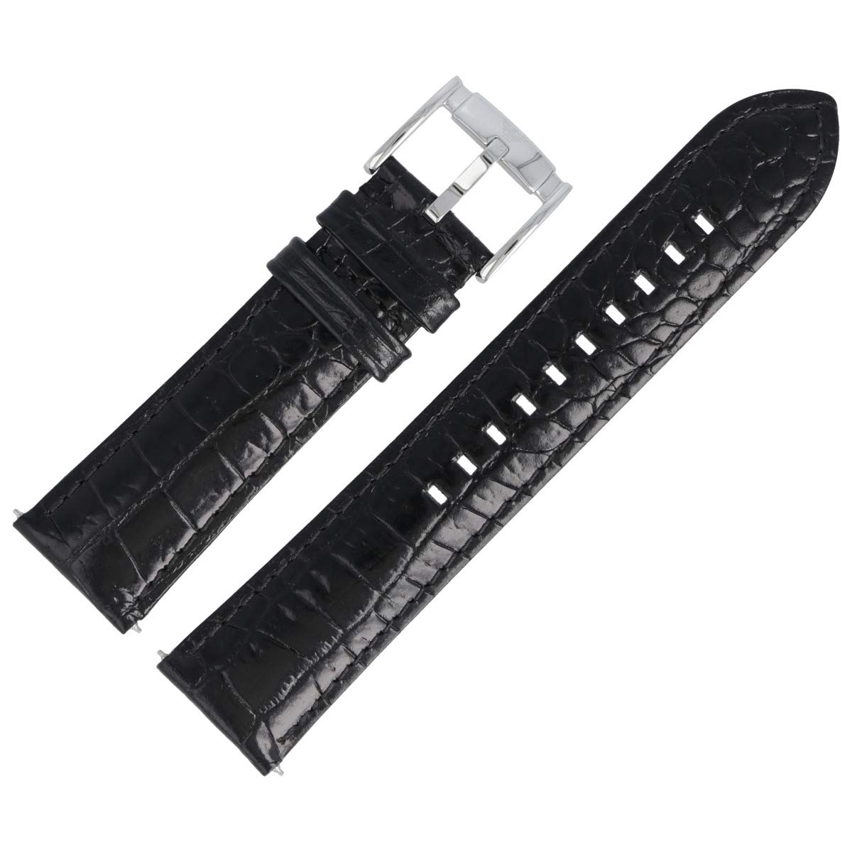 Armani Uhrenarmband 22mm Leder Schwarz - AR-2411