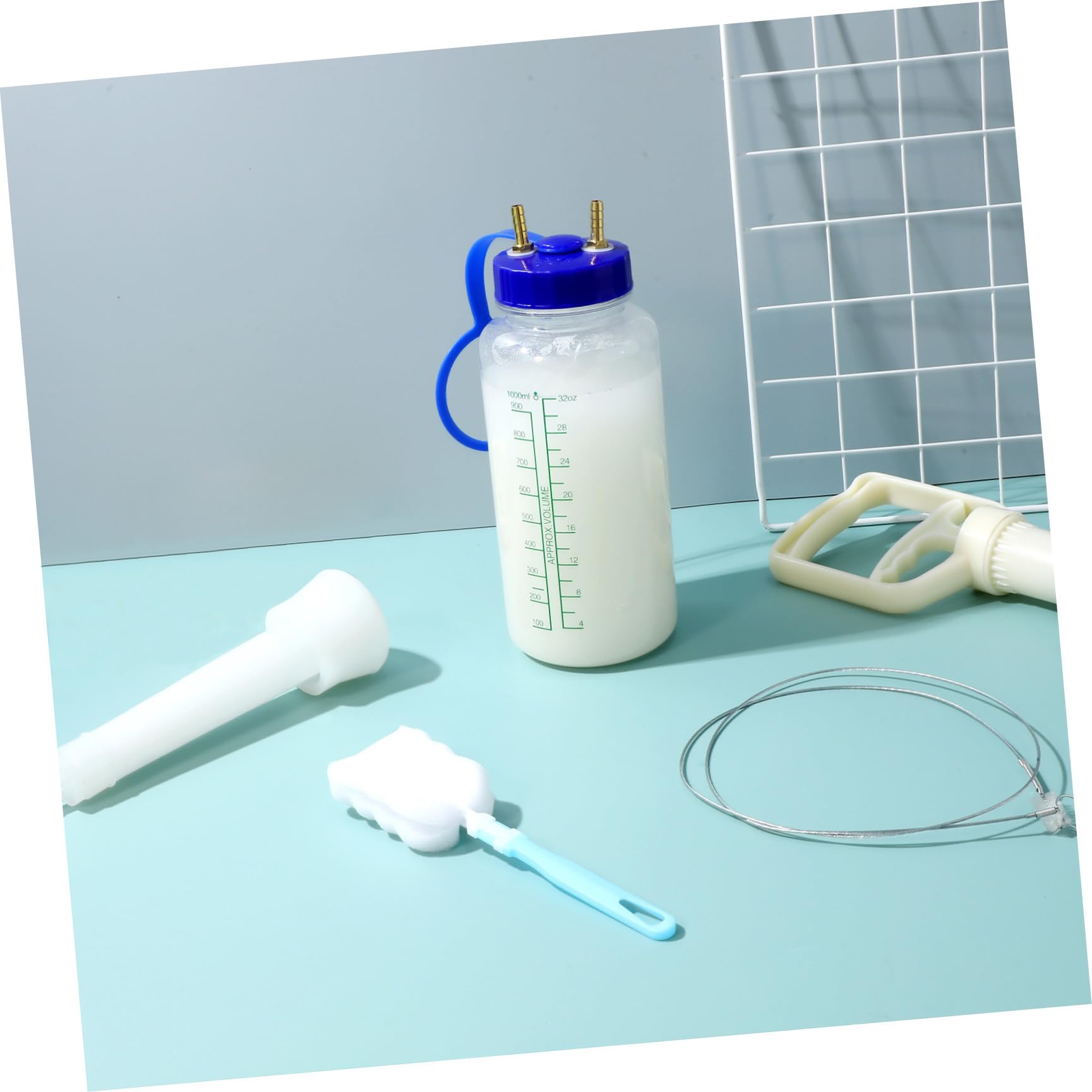 Ciieeo Macchina la Mungitura Manuale del Bestiame, Mungitrice Riutilizzabile in Plastica Leggera per Mucche e Pecore, Forniture Agricole Compatte per Allevamenti Domestici