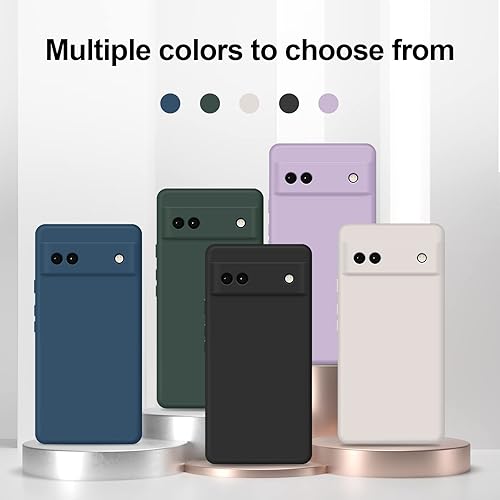 Miniatura 8 de GiiYoon Funda de silicona compatible con Google Pixel 6A, funda de cuerpo completo suave al tacto con protección de cámara, funda a prueba de golpes