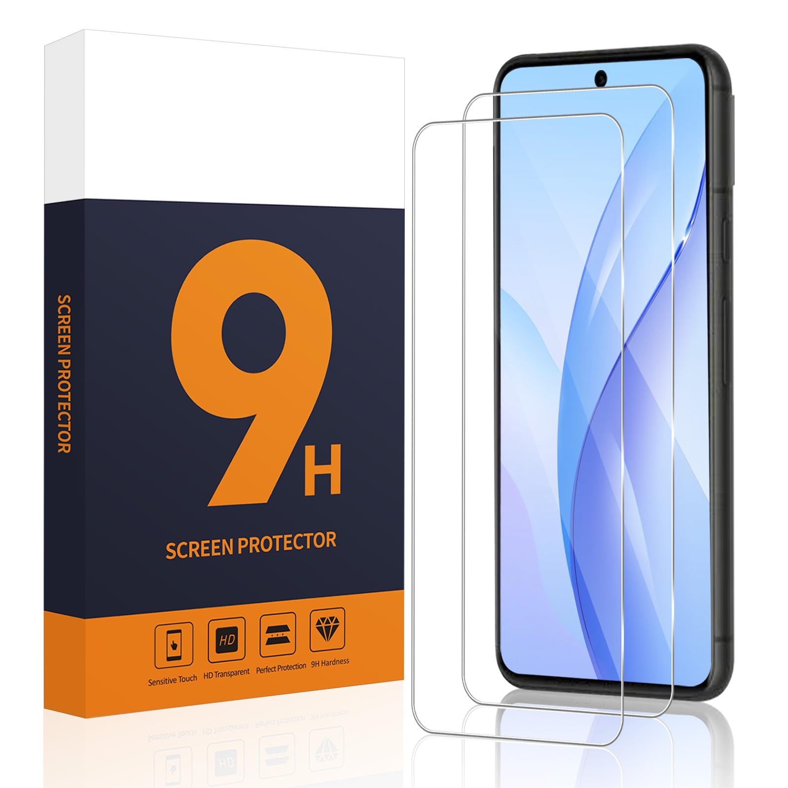 Carantee 2 Stück für Panzerglas für Google Pixel 8 5G Schutzfolie, 2.5D Ultradünn Displayschutzfolie, Anti-Blasen Anti-Staub Passt Perfekt Google Pixel 8 Panzerglasfolie Schutzglas