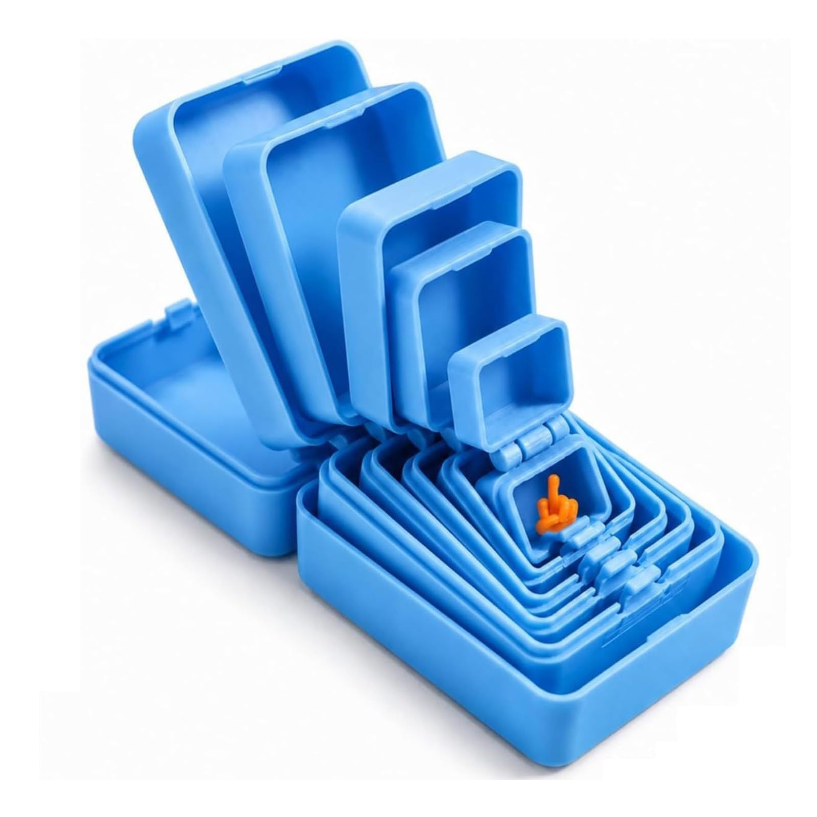 Multi-Layer Nesting Surprise Gift Box, Box Inside a Box Gift Prank, Blue