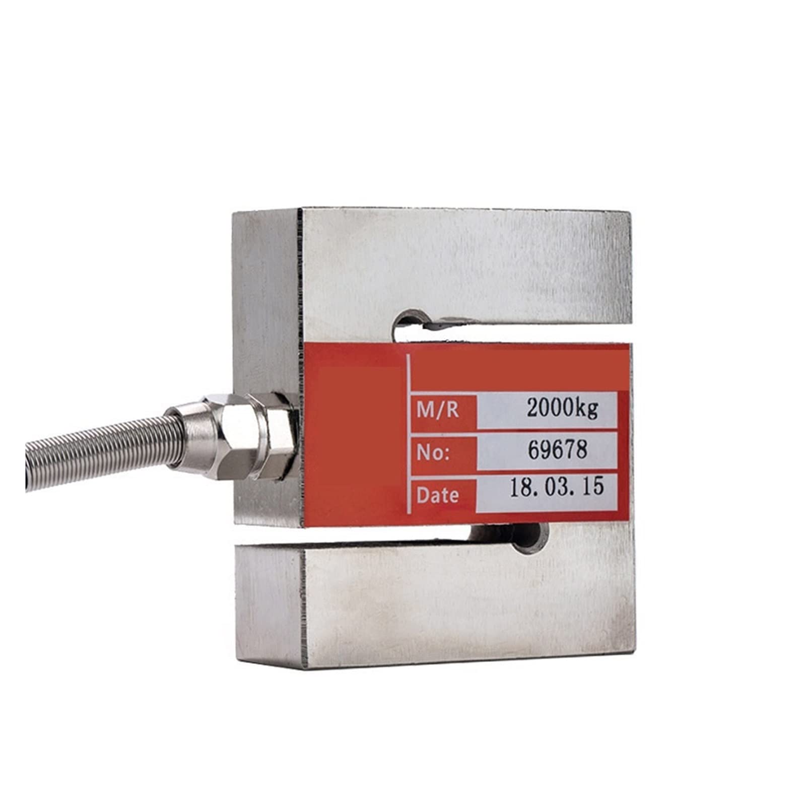 Indicador de Peso Sensores de celda carga tipo S fuerza presión tracción con material acero aleación cable Capacidad total 20-2000KG(20KG)