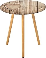 Vista 35 de Mantel redondo pastel, tablones de madera en colores arco iris, estilo rural, rústico, casa de campo temática, impresión de tonos de verano