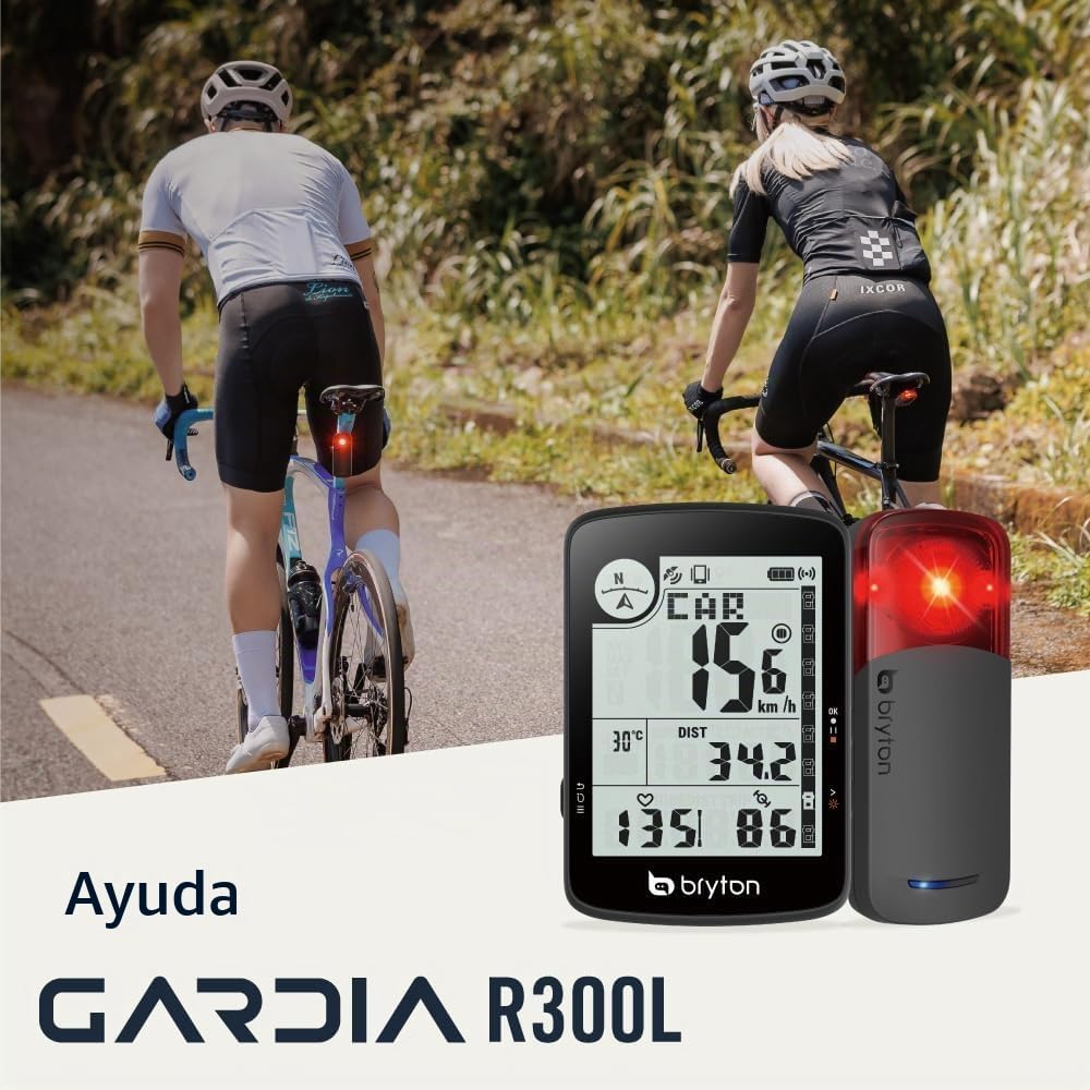 Bryton Rider 17, ciclocomputador GPS inalámbrico con Pantalla LCD de 3,0 Pulgadas, Compatible con Radar para Bicicleta, batería de 25 Horas, Bluetooth, Resistente al Agua, Seguimiento en Vivo
