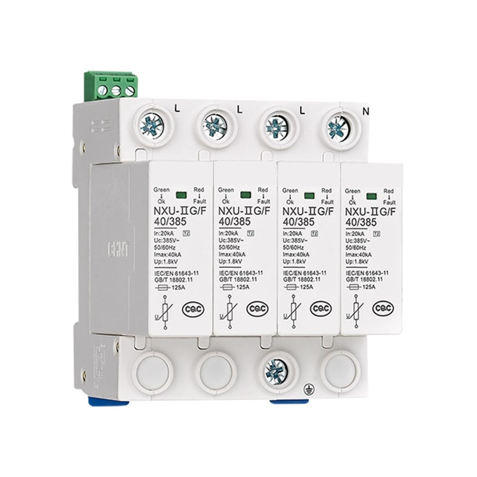 Protecteur de surtension NXU 3P+N parasurtenseur triphasé 20kA - 2