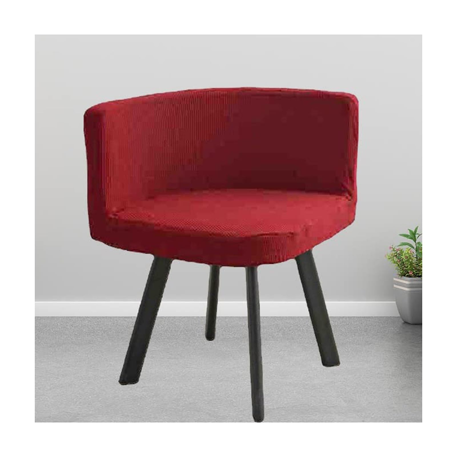 Housse de chaise extensible pour cuisine et salle à manger moderne à dossier triangulaire
