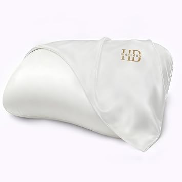 HighBeds Cervical Neck Pillowcase-White-2-Pack